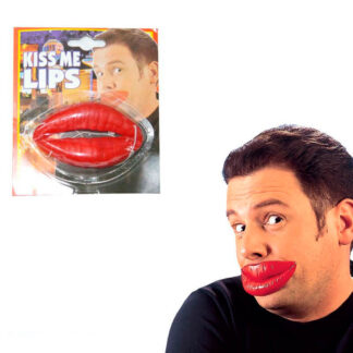 Lábios Vermelhos com Elástico