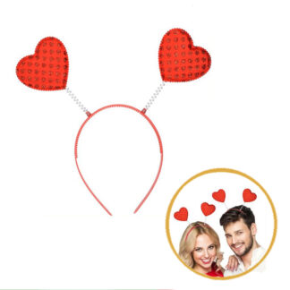 Bandolete Corações Glitter