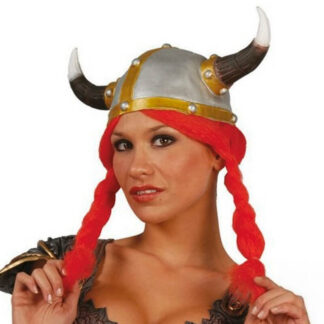 Chapéu Viking com Tranças