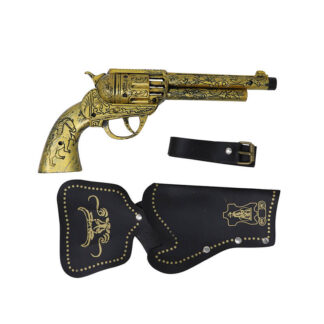 Cartucheira com Pistola Dourada