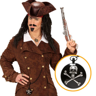 Colar Pirata com Caveira