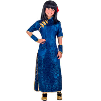 Fato Menina Dragão Azul