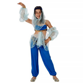 Fato Princesa Árabe Azul