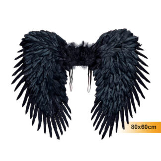Asas Plumas Preto