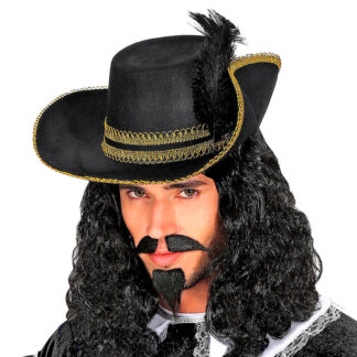 Chapéu Mosqueteiro Preto