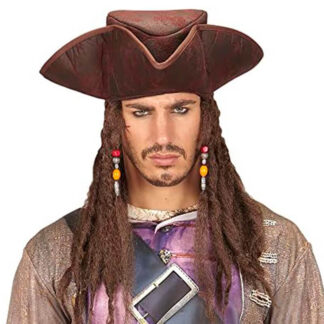 Chapéu Pirata com Rastas