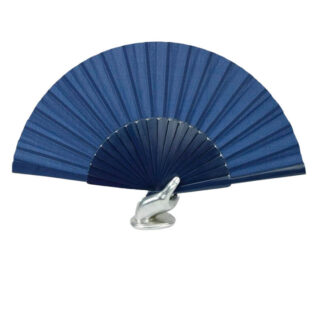 Leque Madeira Azul Escuro