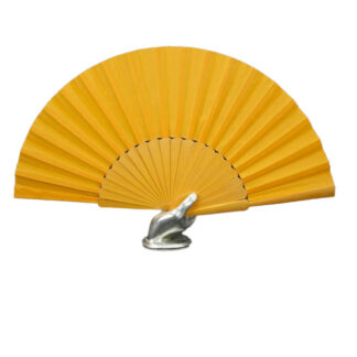 Leque Madeira Dourado