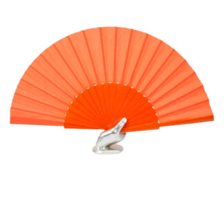 Leque Madeira Laranja