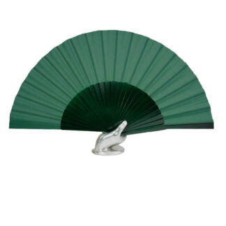 Leque Madeira Verde Escuro