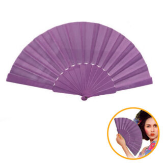 Leque Plástico Roxo