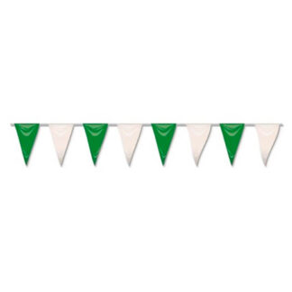 Fita Bandeirolas 50m Verde-Branco