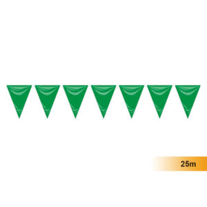 Fita Bandeirolas 25m Verde