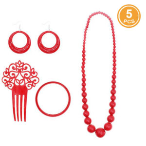 Conj. Sevilhana Vermelho 4pcs