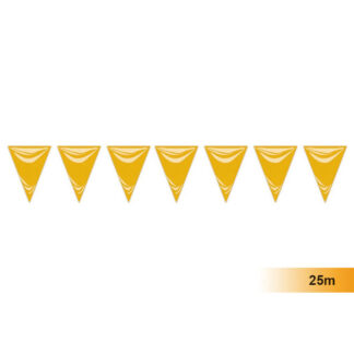 Fita Bandeirolas 25m Amarelo
