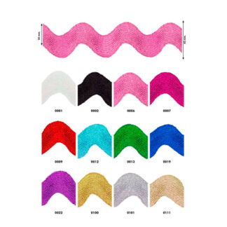 Grega Ondulina Metalizada 45 mm