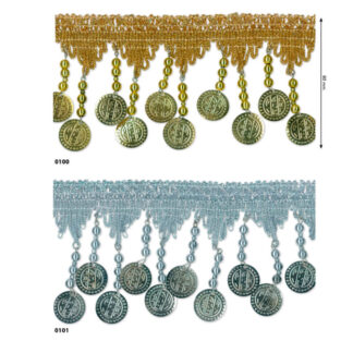 Galão Franja Moedas