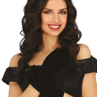 Luvas Curtas Adulto Preto