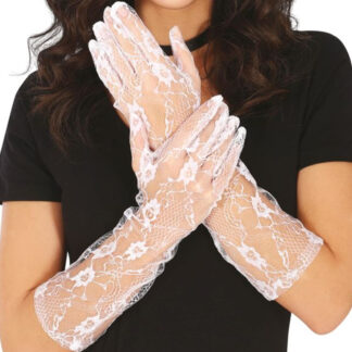 Luvas Renda Adulto Branco