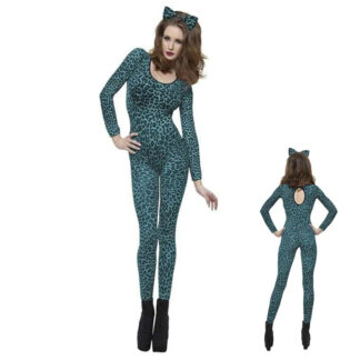 Macacão Leopardo Azul