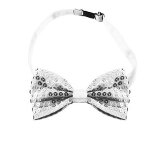 Laço Lantejoulas Prateado