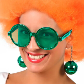 Óculos Bolas Espelho Verde