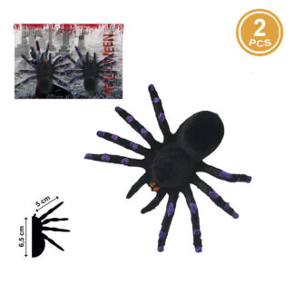 2 Aranhas Veludo 6.5cm