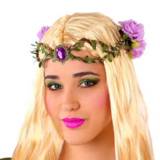 Tiara Folhas com Pedra