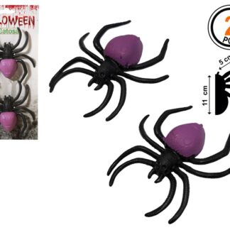 2 Aranhas Lilás 11cm