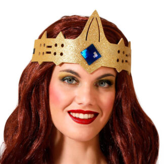 Coroa Super Heroina Glitter