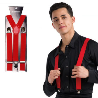 Suspensórios Adulto Vermelho