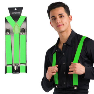 Suspensórios Adulto Verde Fluor