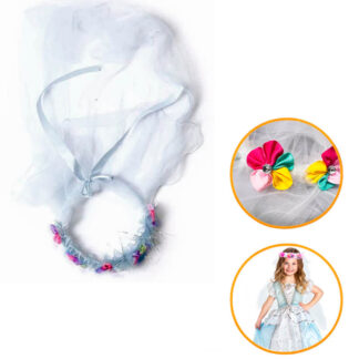 Coroa Flores com Véu