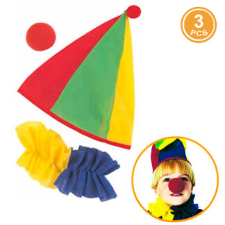 Conjunto Palhaço Criança 3pcs