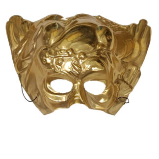 Máscara Dourada Plástico