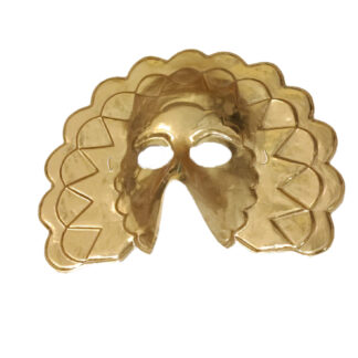 Máscara Dourada Plástico