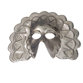 Máscara Prateada Plástico