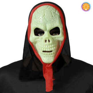 Máscara Caveira com Capuz GITD
