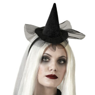 Bandolete Mini Chapéu Bruxa Preto