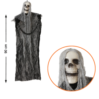 Boneco Esqueleto com Corrente 90cm