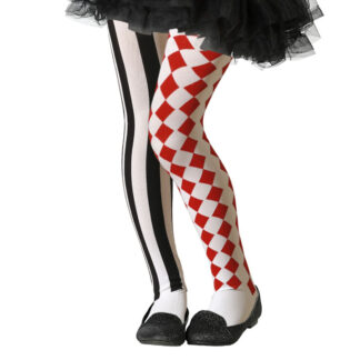 Collants Riscas Quadrados Criança