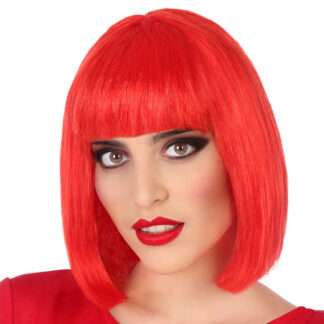 Peruca Curta Vermelho