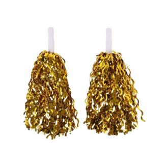 Pompons Metalizados Dourado