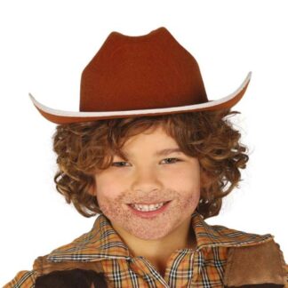 Chapéu Cowboy Criança Castanho