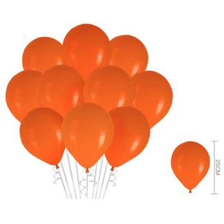 Balões Latex Laranja 100 uni