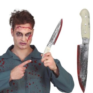 Faca Cozinha com Sangue 33cm