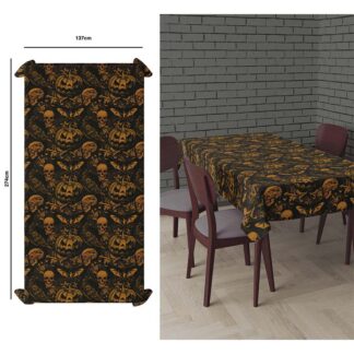 Toalha Mesa Abóbora Gótica