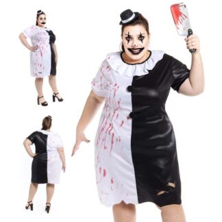 Fato Palhaça Terrorífica Plus Size