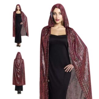 Capa Estampado Metalizado Vermelho