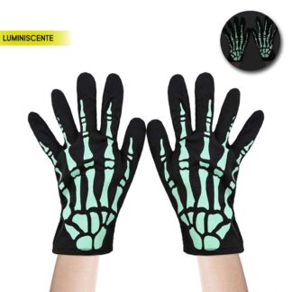 Luvas Esqueleto Luminescente Criança